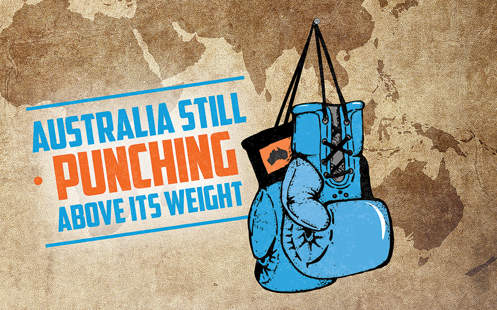 Australia still punching above its weight